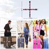 CLEAYODO Cross Suitcase Belt with Dial Lock POM Hook for Double Fits Inch Includes Information Suitcase Security Puzzle [Airport Strap] TSA-approved &