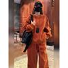 Women's Fashionable Sporty Casual Suit: Hoodie & Wide-Leg Pants Two-Piece for Spring/Autumn
