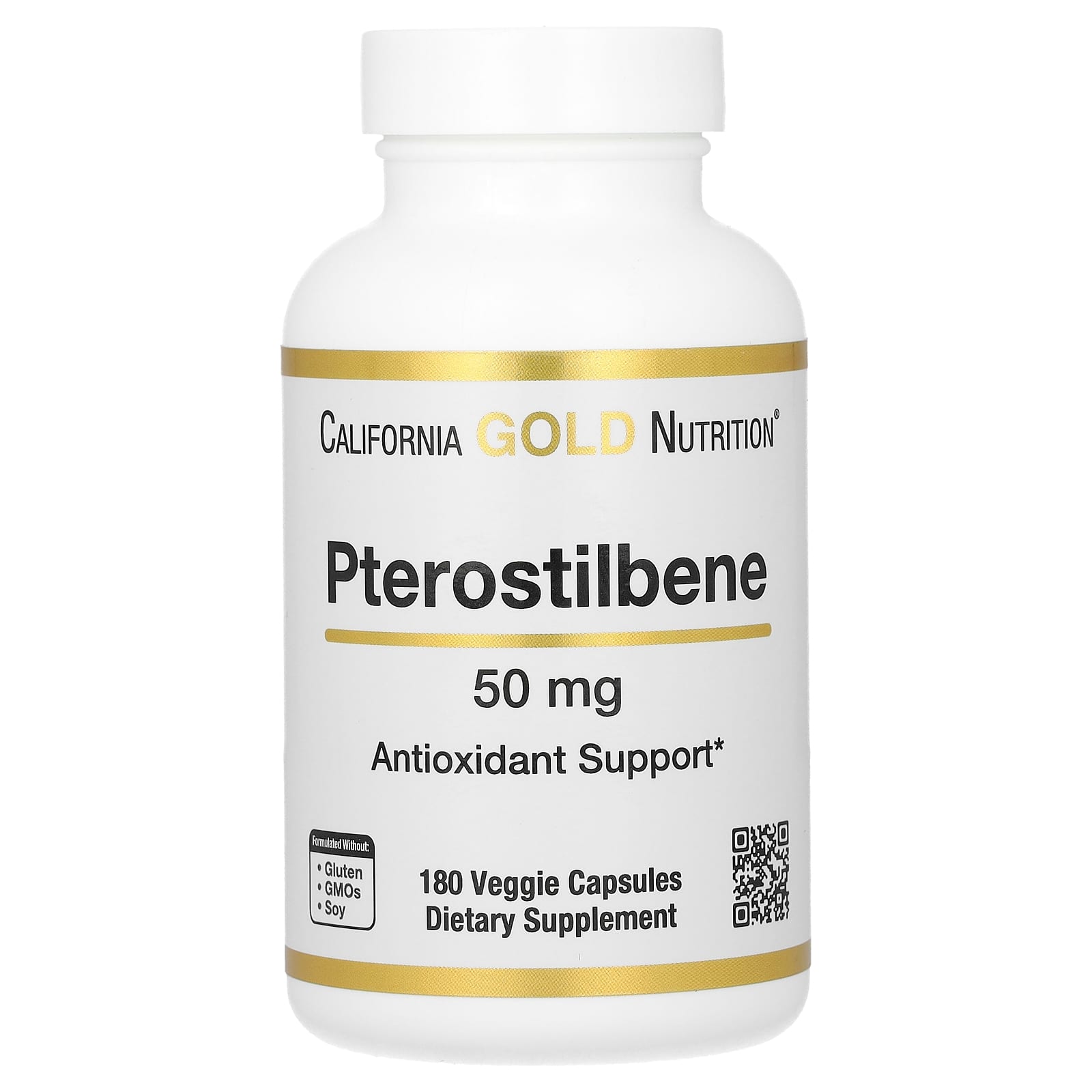 

Pterostilbene, 50Mg, 180 Veggie Capsules