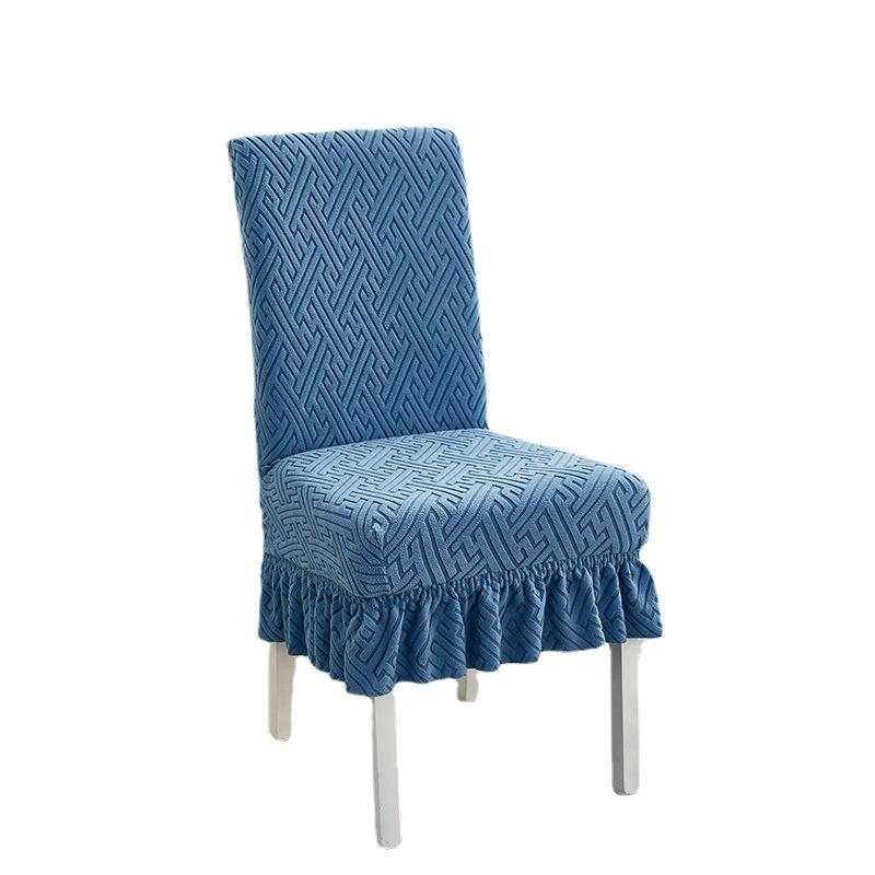 New Elastic Universal Dining Chair Cover Thickened Dining Table Chair Cover Stool Cover Chair Cushion Set Backrest Integrated