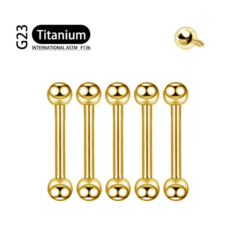 5Pcs Implant Grade F136 Titanium Gothic Spike Labret Tragus Helix Bar Lip Bar Rings Stud Cartilage Ear Piercings Body Jewelry