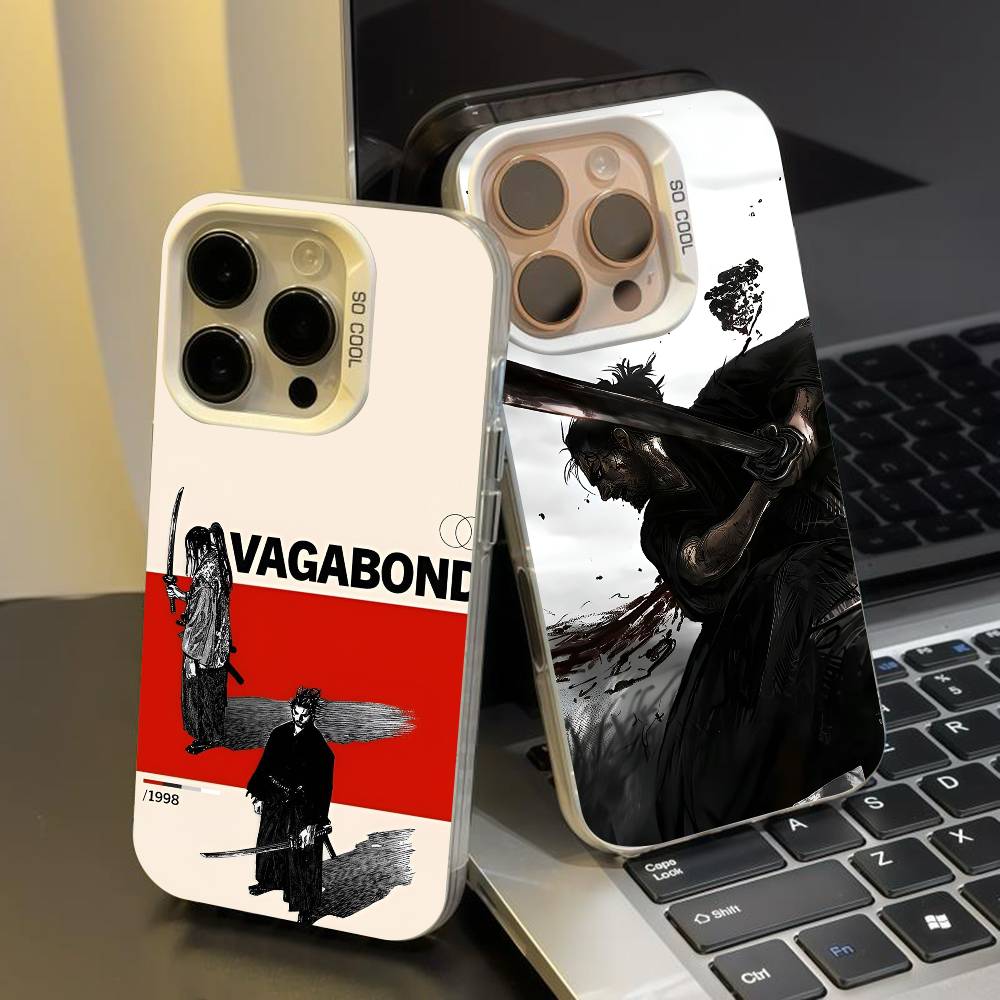 V-Vagabond phone case for iPhone 17 17Air 16 15 14 13 12 11 Pro Max Plus Colorful Silver