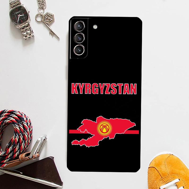 

Чехол с флагом Кыргызстана для Samsung Galaxy S24 Ultra S20 S21 S22 S23 Plus S9 S10 S24 FE S25 Ultra Чехол Coque Galaxy S20 Plus