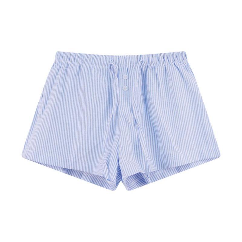 Ladies' Elastic Waist Casual Shorts - Made of Lightweight and Breathable Fabric , Suitable for Both Home and Outdoor Casual Wear, Loose and Soft