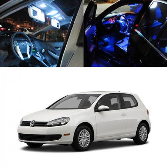 5 x 5050 SMD Full LED Interior Lights Package For 09-up Volkswagen MK6 Golf GTi