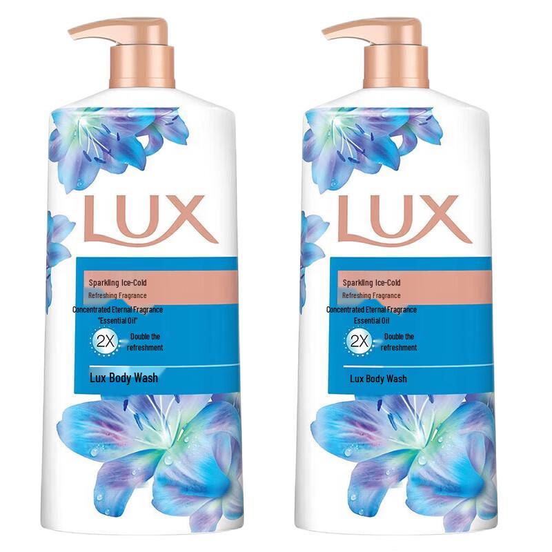 Lux Refreshing Icy Cool Shower Milk (Twin Pack)