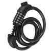 Durable 5-Digit Code Bike Lock with Mounting Bracket 1.2M Length Mountain Bicycle Lock Resettable Easy To Use Coded Lock Cycling