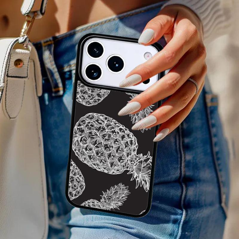 Tropical Pineapple Phone Case For iPhone 17 Air 14 15 13 12 Max Cover For Apple 16e 11 Pro Max Plus Coque