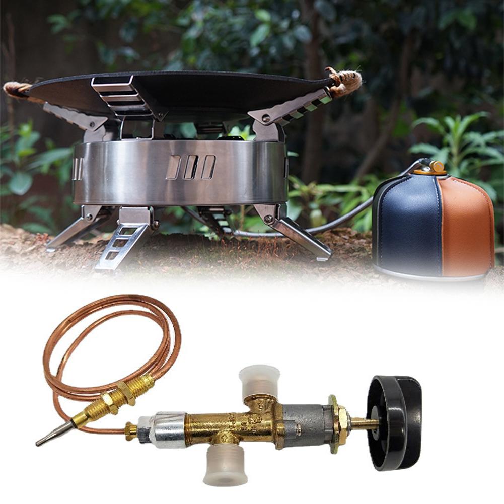 Zestaw zaworu bezpieczeństwa do urządzeń gazowych z mosiężnym zaworem i przewodem termopary do kontrolowanego przepływu gazu i dokładnego monitorowania temperatury