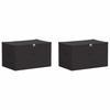 Storage Box 2 Pcs Anthracite 55 X 35 X 32 Cm Non Woven Fabric