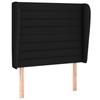 VidaXL Headboard with Ears Black 93x23x118-128 Cm Fabric3118080