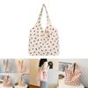 Trendy 2024 Canvas Strawberry Tote Bag Fashionable Soft Shoulder Bag For Women