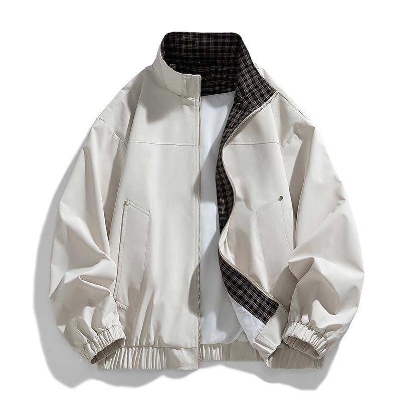 Men's Coat Trend Loose Korean Version Handsome Lapel Jacket Men