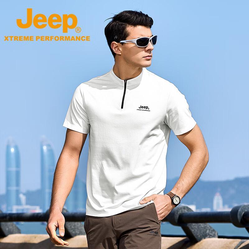 JEEP Men s Summer Cooling Sun Protection Short-Sleeve T-Shirt 4XL