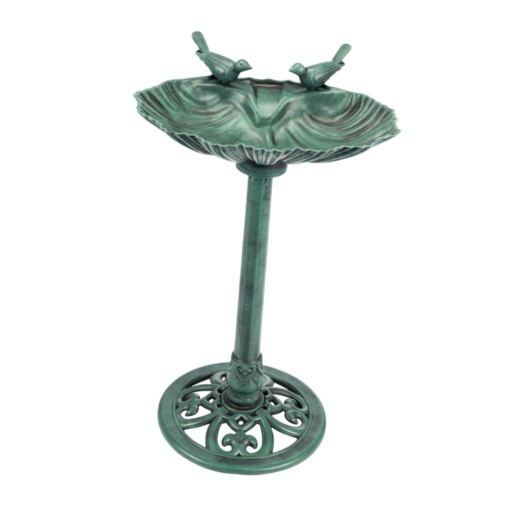 Weather Resistant Garden Bird Bath Large PP Basin Fountain Bird Feeder for Outdoor Patio Landscape