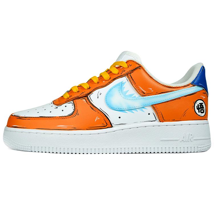 Nike Air Force 1 Air Force 1 Leather Slip Resistant Cushioning Low top Skateboard Shoes Men's Orange CW2288-111(TeamJ-)