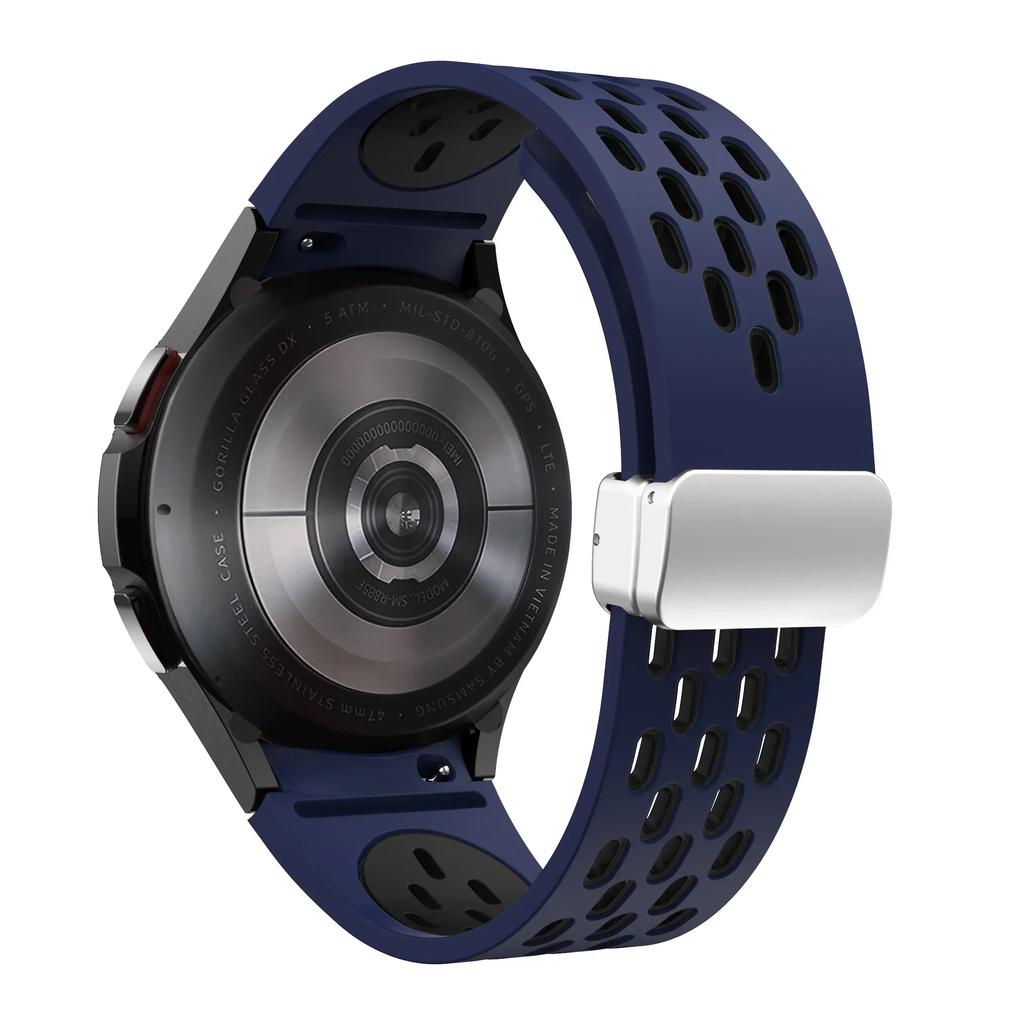 Silicone Strap for Samsung Galaxy Watch 7 6 5 4 40mm 44mm 5Pro 45mm Magnetic Buckle No Gaps Band 6 Classic 43mm 47mm 42 Bracelet