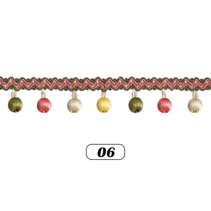 1 Meter Curtain Lace Tassel Pom Pom Ball Fringe Upholstery Ribbon Trim For Diy Sewing Sofa Tablecloth Curtain Decor Accessories