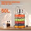 VEVOR Essential Oil Still Water Distiller 49.2L with Thumper Keg & Water Pump