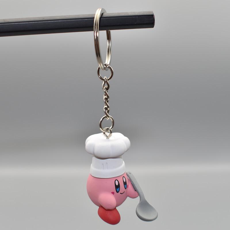 12 Anime Models Super Cute Cute Kawaii Kirby Figures Keychain Portable Popular Models Anime Perfect Child Gift Toys