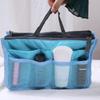 Nylon Cosmetic Bags For Women Tote Insert Double Zipper Makeup Bag Toiletries Storage Bag Girl Outdoors Travel Make Up Organizer
