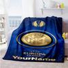 Inter Milan Personalized Name Blanket Throw Personalized Blanket Soft & Cozy Throw For Office Chair Home Decor Sofa Chair Ideal for All Seasons
