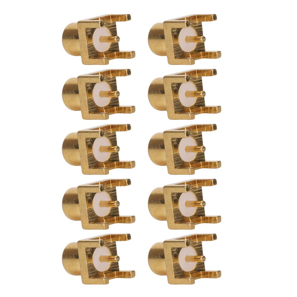 10PCS MCX Socket PCB Soldering Board End Jacks 4 Pin Female Connector OFC Material 50ohms