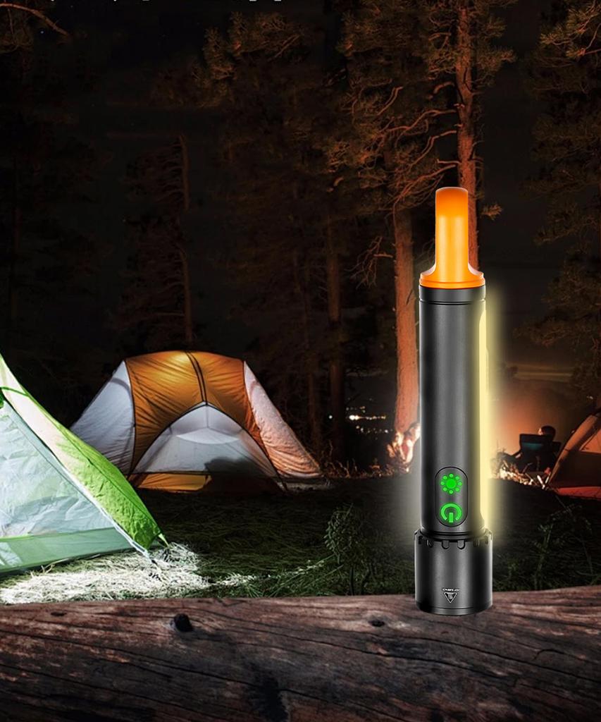 20W Powerful Flashlight 3500 mAh Rechargeable Outdoor Camping Light 9 Mode Waterproof Emergency Lamp Portable Fishing Work Torch