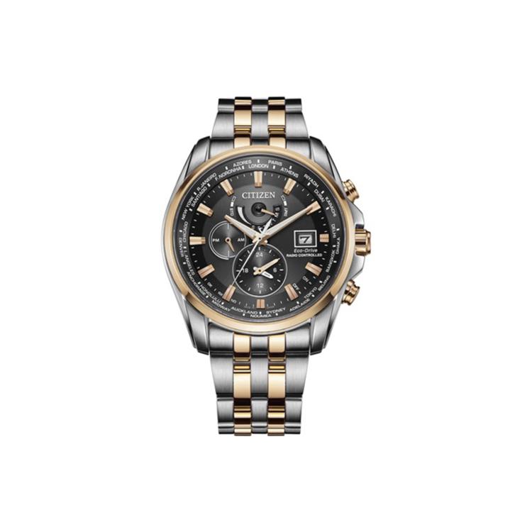 

CITIZEN Sky Eagle Collection Light Powered Quartz Movement Stainless Steel Strap Watch Men s Watches AT9038-53E Black Dial