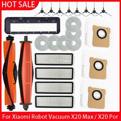 Für Xiaomi Roboterstaubsauger X20 Max / D109GL Teile Zubehör Hauptbürste Seitenbürste Hepa-Filter Mopptuch Staubbeutel Ersatz