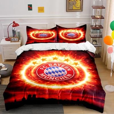 Soccer Champion Trophy Bedding Set Bedding Duvet Cover Set Duvet Cover Pillowcases Home Decor (1 * Duvet Cover 2 * Pillowcases, Without Duvet Insert)