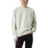 Levis SS22 Logo Embroidered Solid Color Crew Neck Cotton Long Sleeve Sweatshirt Men sweatshirt Light-Green A0717-0025