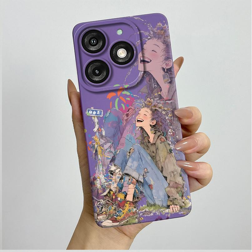 For Itel A50 A667L Casing Pretty Butterfly Flowers Soft Silicone TPU Shockproof Cover For Itel A50 A 50 ITELA50 2024 Phone Case