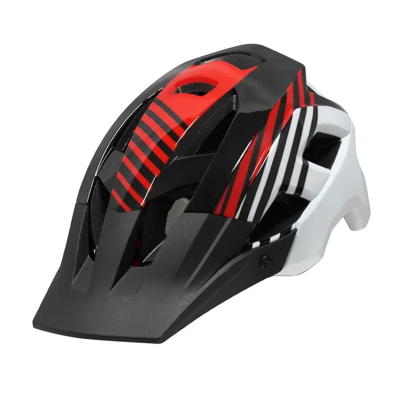 Fahrradhelm mit integriertem großem Schirm, Vollschirmschutzhelm, Unisex-Helm für Outdoor-Sportarten