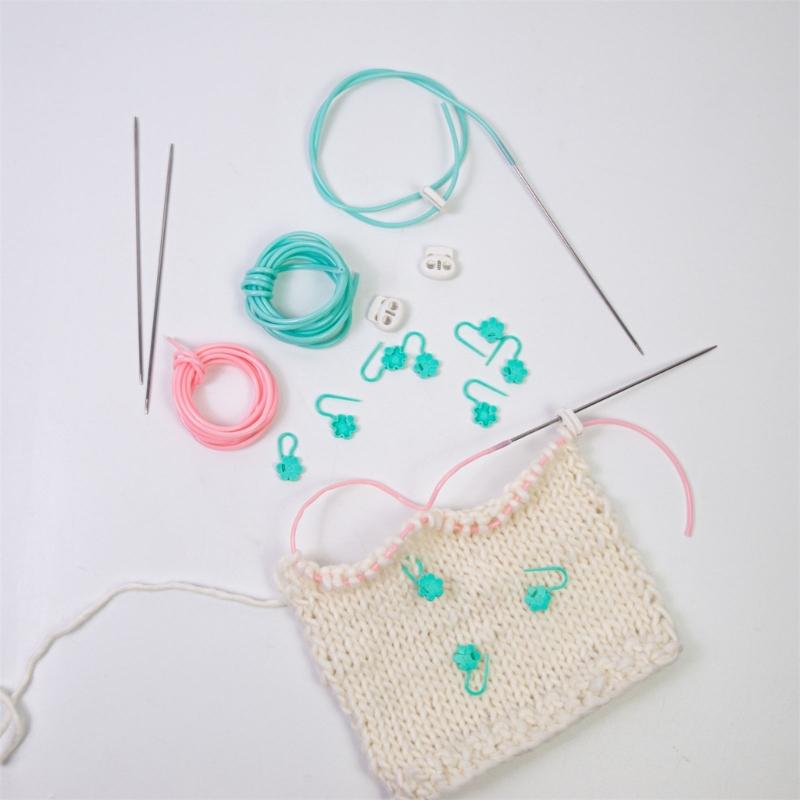 Stitching Markers Practical Knitting Needle Stoppers Knitting Stitching Holder Knitting Tool for Craft Project