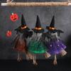 Funny Witch Doll Realistic Halloween Pendant Decor Durable Halloween Witch Pendant  Party