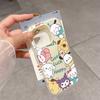 Sanrio Family Hello Kitty Kuromi Case For Xiaomi Redmi Note 15 Pro 5G 15 15C Note 14 13 12 11 10 Pro Plus 13C 5G 2 IN 1 Cover