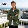 Windproof Athletic Sport Coats Men Windbreaker Jacket, Waterproof Stand Collar Coat, Casual Zip-up Lightweight Transitional Outerwear Jacket