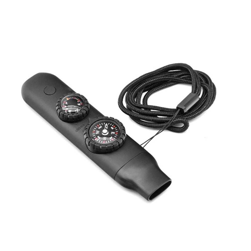 

Compass Outdoor Survival Whistle Multifunction 7-in-1 Emergency Whistle Camping чёрный