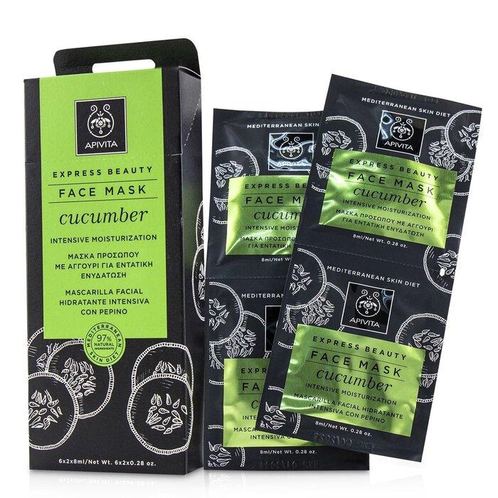 APIVITA Express Beauty Face Mask with Cucumber (Intensive Moisturization)