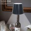 Wireless Bottle Lamp Table Lamp Wireless Mood Light Rechargeable Touch Lamps 3 Light Color for Restaurant & Bar Party Decorative