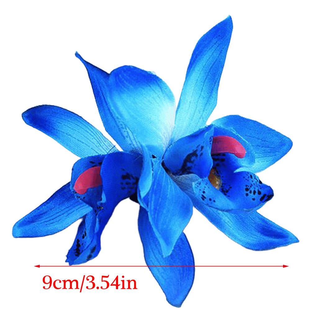 Hawaii Colourful Hair Clip Flower Hairpin Double Orchid Hair Clips Children's Hair Accessories for Women and Girls