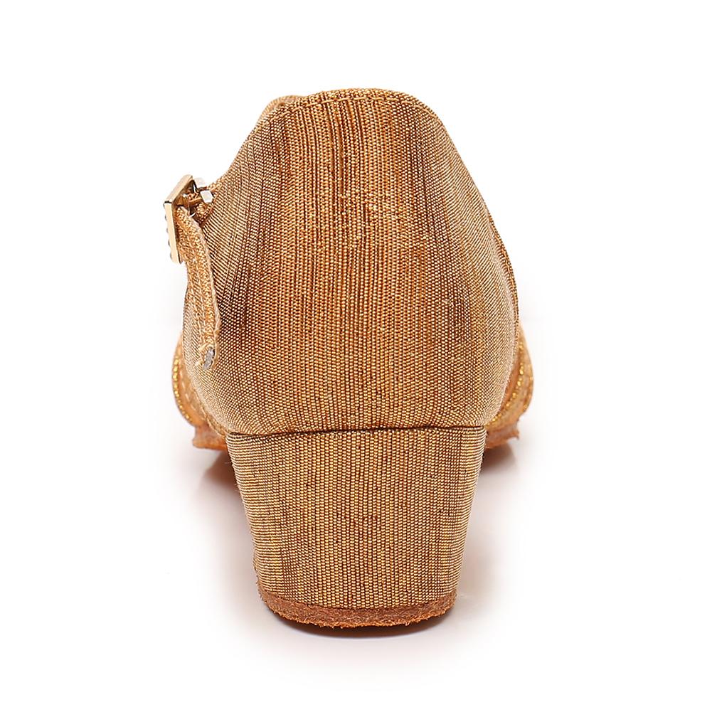 Mädchen-Lateintanzschuhe, niedriger Absatz, Damen-Ballsaal-Tango-Sandalen, 3,5 cm Absatz