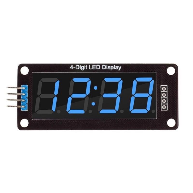High Brightness TM1637 4Digit 0.56Inch LED Display Module Multiple Color Option for DIY Electronics Projects Application