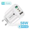 PD33W QC3.0 GaN Multi-Port Fast Charger 9V/12V European Standard