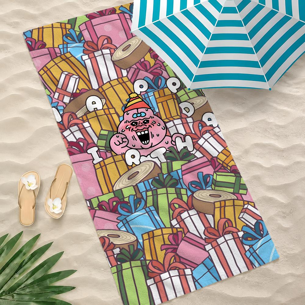 O-opanchu anime cute U-usagi Towel Towel Soft Pool Gift For Travel Gym Shower Camping Quick Dry Sports Large Beach Towels