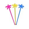 50pcs Colorful Coffee Beverage Stirrer Tropical Summer Juice Drink Stirrers  Party Favors