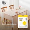 JOYTOUR Thickened Transparent Disposable Plastic Tablecloths, 1.8x1.8m, 20 Count