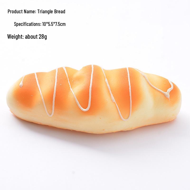PU Slow Rebound Bread Squeeze Toy - Soft Fragrant Fake Cake for Decompression and Photography Props
