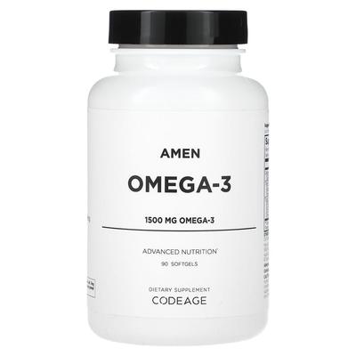 Codeage Amen Omega-3 1500mg Softgels, 90 Count